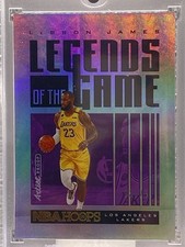LeBron James 2020-21 Panini Hoops Basketball Legends Of The Game /25 LA Lakers