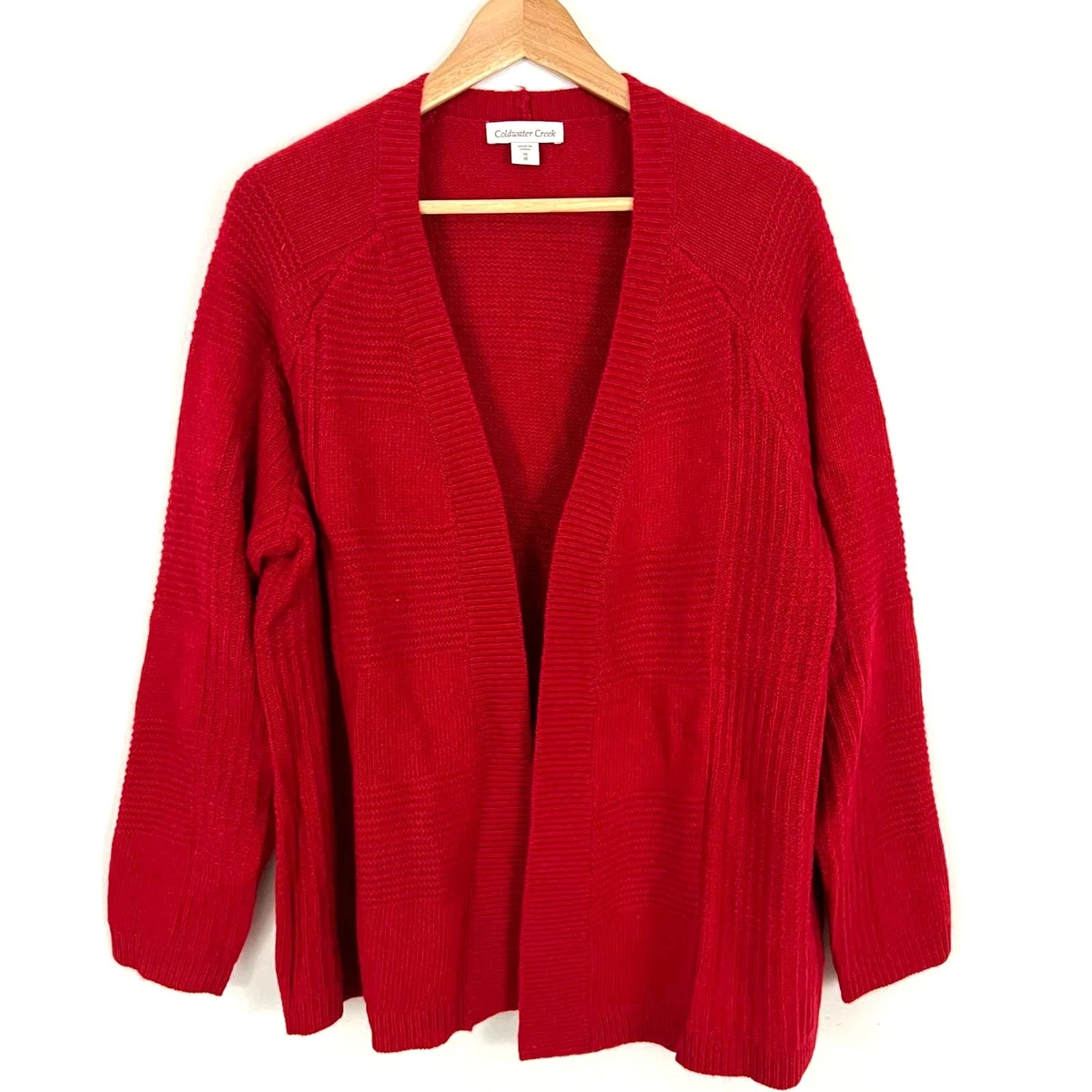 Pull Coldwater Creek Rouge Taille M - Manches Courtes, Occasion Très Bon état