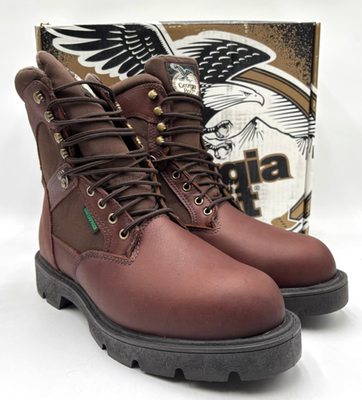 NEW GEORGIA BOOT men\'s homeland steel toe boots in brown Georgia Boot Homeland Steel Toe Waterproof Work Boot main image 3