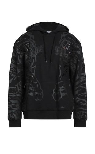 Valentino Garavani Tiger Hoodie Black Crystal Eyes Sweatshirt NWT Size L