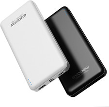 2 Pack Portable Charger, Slimmer 10000Mah Power Bank, USB C In Out Fast Charging