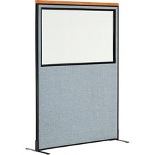 48-1/4"W x 97-1/2"H Deluxe Freestanding Office Partition Panel with Partial