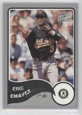 2003 Topps Bazooka Silver Border Eric Chavez #155 0q3