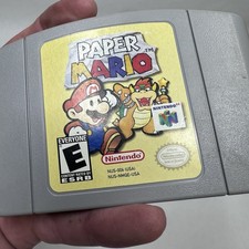 Paper Mario Nintendo 64 N64 Game Cartridge Authentic Works Tested