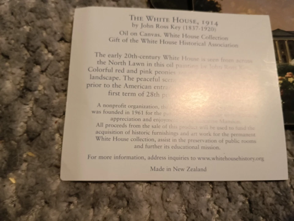 Vintage Jason Coasters (6) The White House 1914 John Ross Key Cork Back Boxed - Image 4 of 4