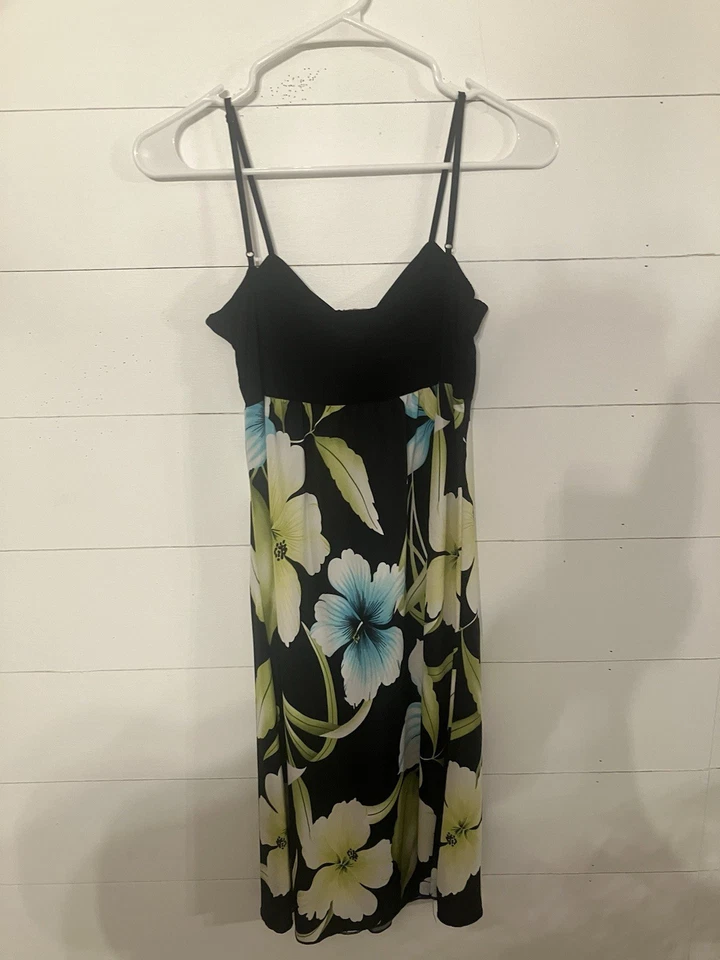 Vintage 80’s NaPua Collection Honolulu Tropical Floral Women’s Hawaiin Dress M - Image 2 of 4