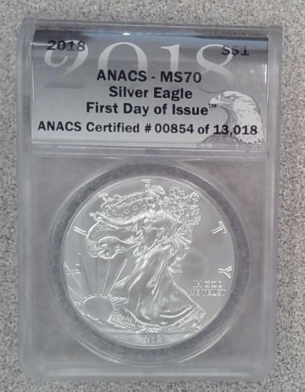 American Eagle MS 70 Graded 2018 Silver Bullion Coins for sale | eBay