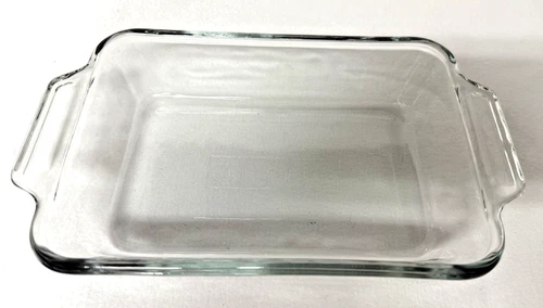 Anchor Hocking Vintage Clear Glass Casserole Baking Dish 6"x 9" - One Quart USA