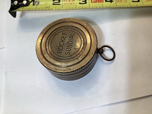 Handheld Vintage Brass Compass with Pocket Sundial - 第 15/16 張圖片