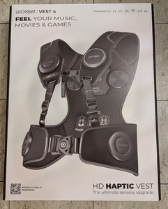 Woojer Vest 4 HD Haptic Vest Black VR Music Movies | Fast Shipping