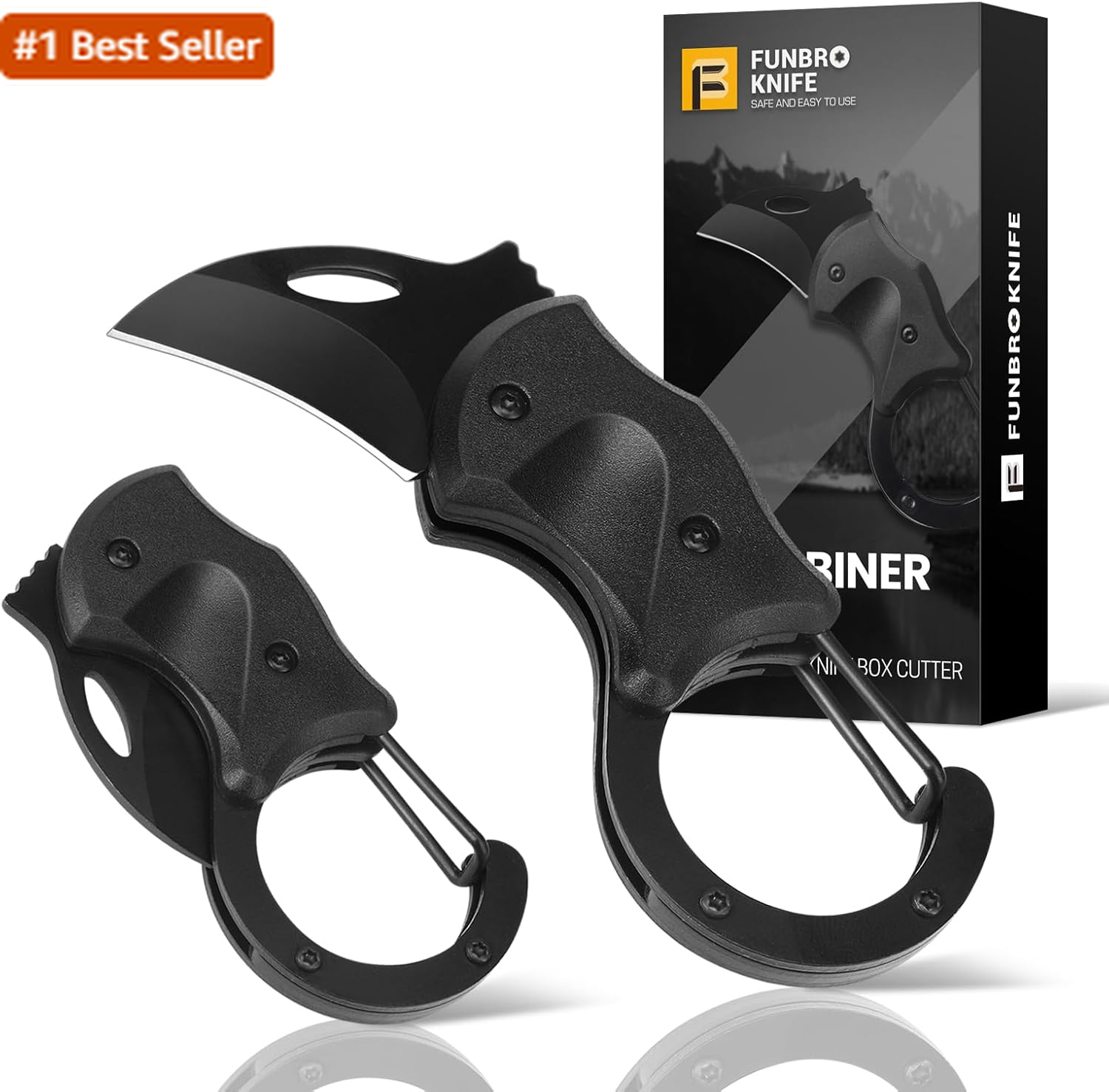 Compact Keychain Knife for Men - 1.34-Inch Mini Blade Box Cutter