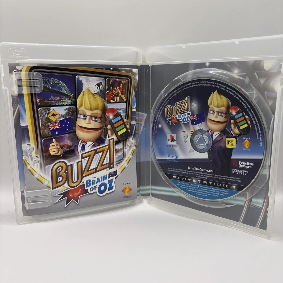 Buzz! Brain of Oz Sony PlayStation 3 PS3 Complete Game w/Manual - LIKE NEW - Image 3 of 3