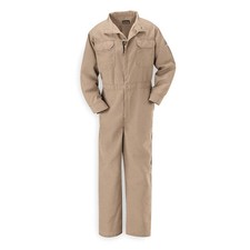 BULWARK CNB2TN RG 40 Flame-Resistant Coverall,Tan,M,HRC1 3EZP2