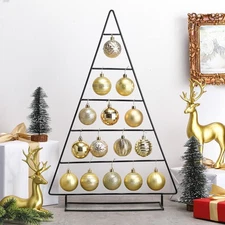 24 Inch Ornament Display Stand Metal Xmas Decorative Tabletop Ornament Christ...