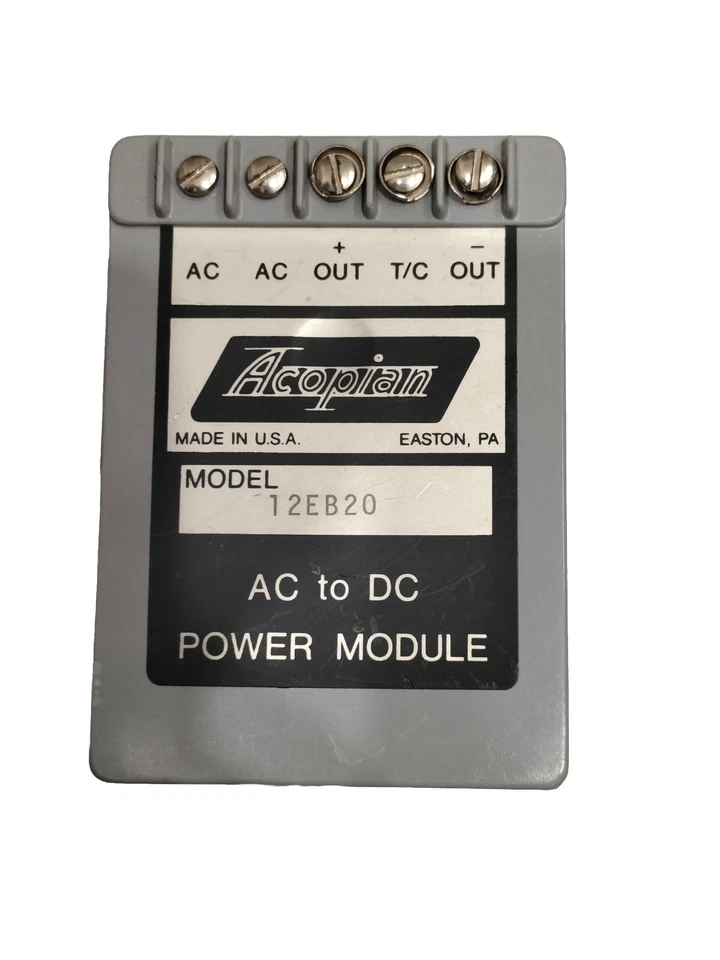 12EB20 ACOPIAN AC TO DC POWER MODULE MADE IN U.S.A. FREE FAST SHIPPING - Image 3 of 4