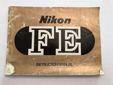 NIKON FE camera Instruction Owner  s manual Guide