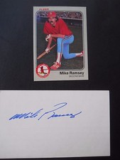 Mike Ramsey, Autograph on an 3