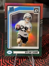 2024 Panini Donruss - Rated Rookie Optic Preview Red Green #372 Dylan Laube RC