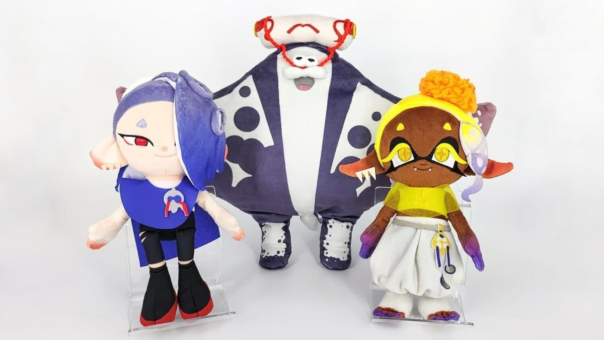 Splatoon 3 Deep Cut Shiver Frye Big Man Set of 3 S size Plush
