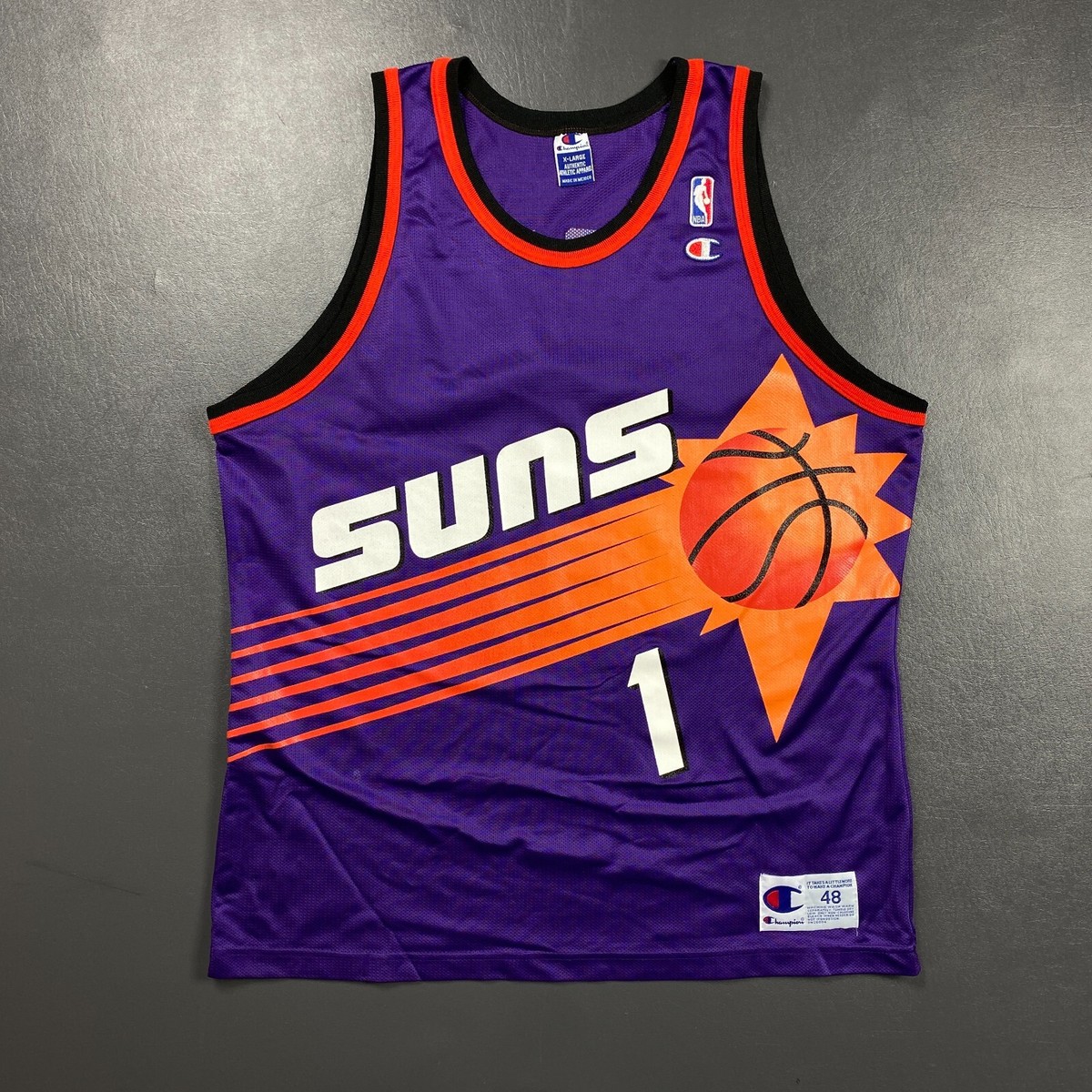 100% Authentic Penny Hardaway Vintage Champion Phoenix Suns Jersey