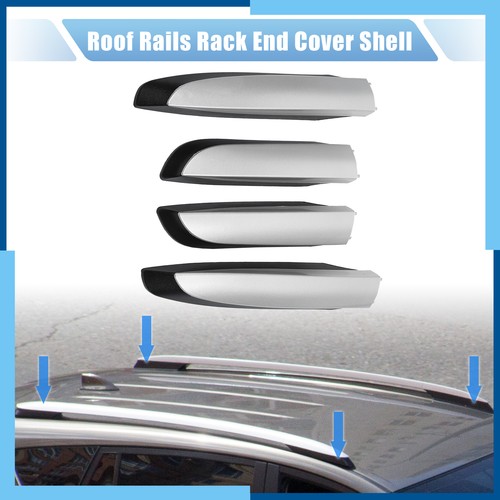Pack (4) Roof Rack Rail Cover End Cover Shell Cap for Toyota RAV4 2013-2018 - Picture 2 of 7