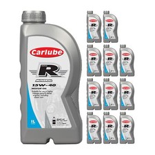 Carlube Triple R 15W-40 A3/A4 SN Oil High Mileage Petrol & Diesel Engines 1L X12