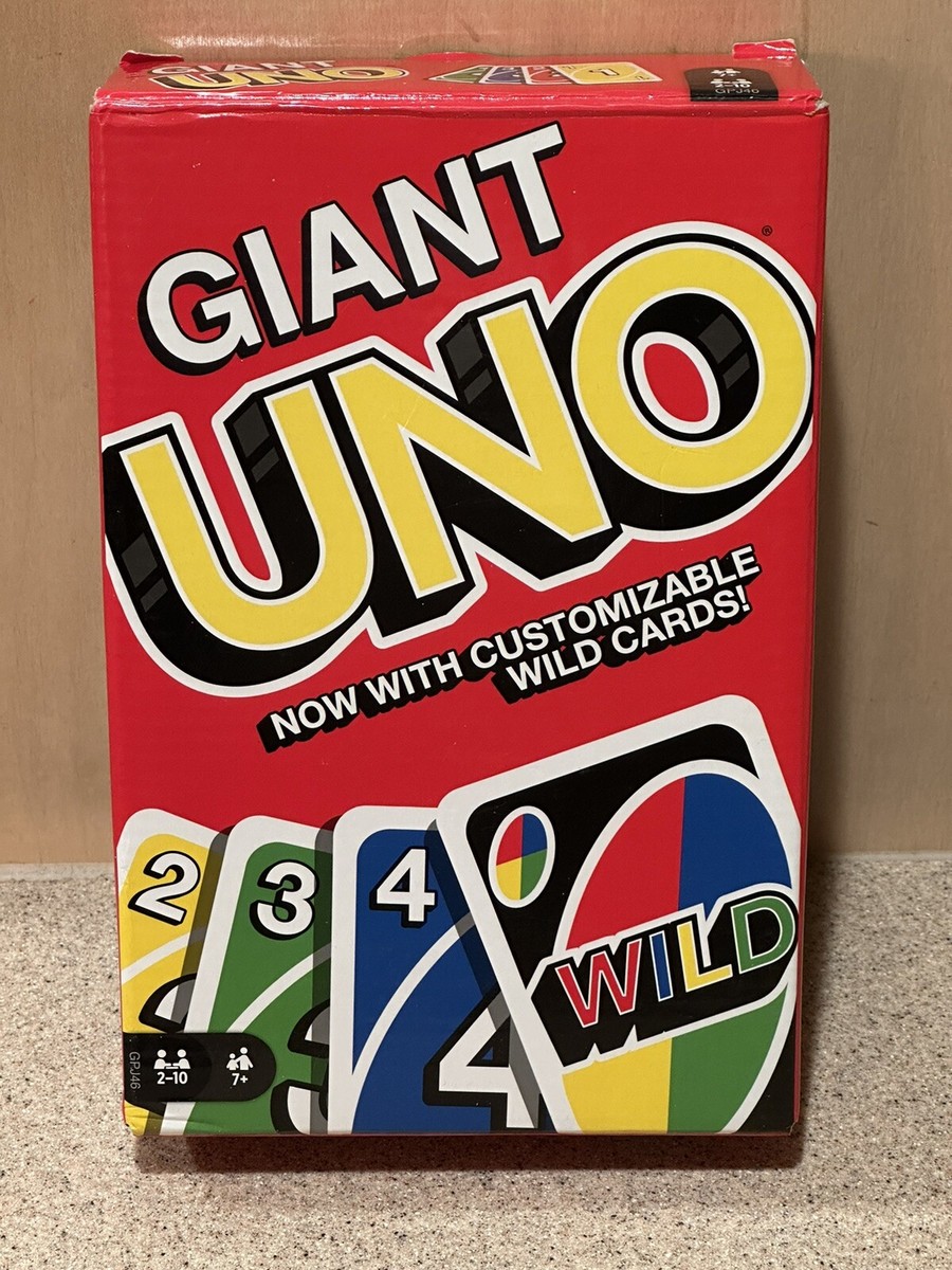 Mattel Giant UNO Jumbo Card Game - Complete Set - Pre-owned
