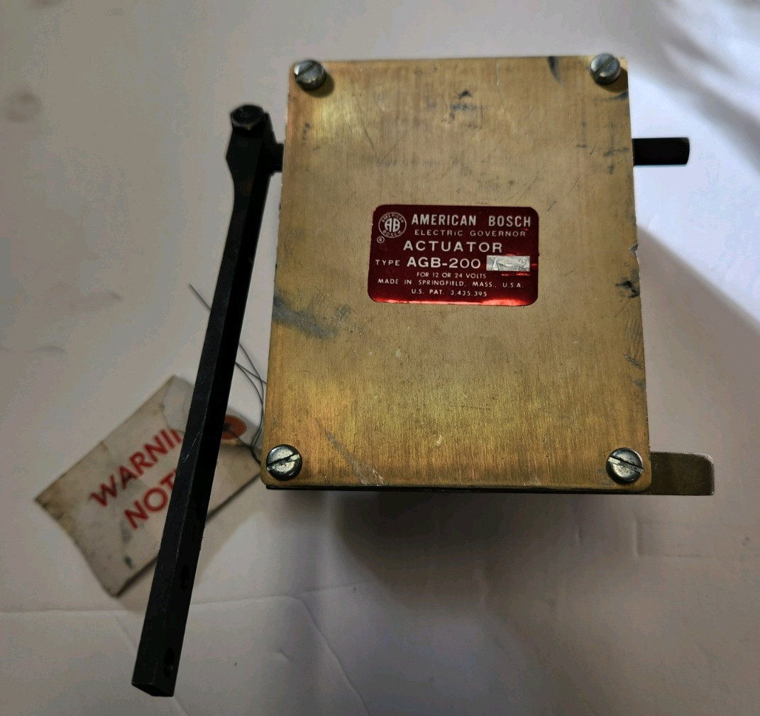 American Bosch Diesel Systems Governor Actuator AGB200-A2 12 or 24 Volt