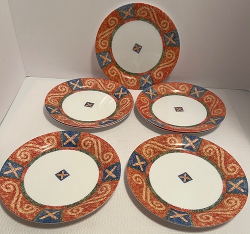Corning Corelle Sand Art Salad Plates 7.25 inches round Qty 7 Excellent - Picture 7 of 7