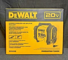 NEW DEWALT DCC020IB 20V MAX Lithium-Ion Corded/Cordless Air Inflator LED Light