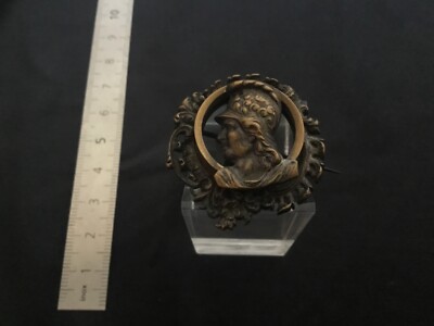 # SCHMUCK 19. Jh. Brosche römischer Kopf
