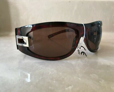 SUNGLASSES WOMAN ITALIAN DESIGN BROWN -DARK HONEY COLOR UV  display picture 3