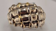 VINTAGE Signed CPT  925 DOME RING  Size 8.75 STERLING SILVER 9 GRAMS .6" Wide