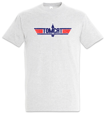 Tomcat Herren T-Shirt Top 80s kult Eigties Jet Düsenjet Fun Flugzeug Gun U.S.
