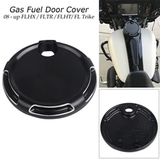Gas Fuel Tank Door Cap Cover For Harley Touring Electra Street Glide 2008-2023