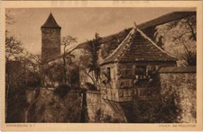Old postcard postcard Rothenburg- bay window at Rodertor GERMANY (1074955)