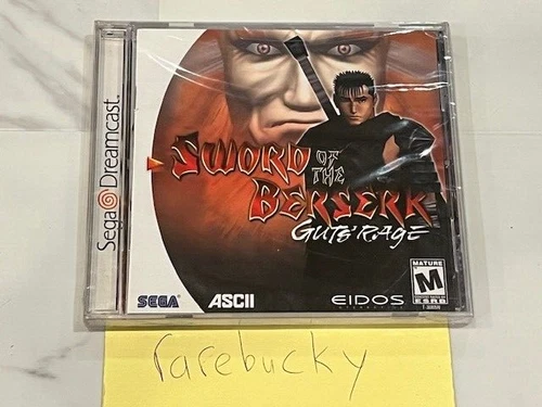 Sword of the Berserk: Guts' Rage (Sega Dreamcast) NEW SEALED Y-FOLD MINT, RARE!