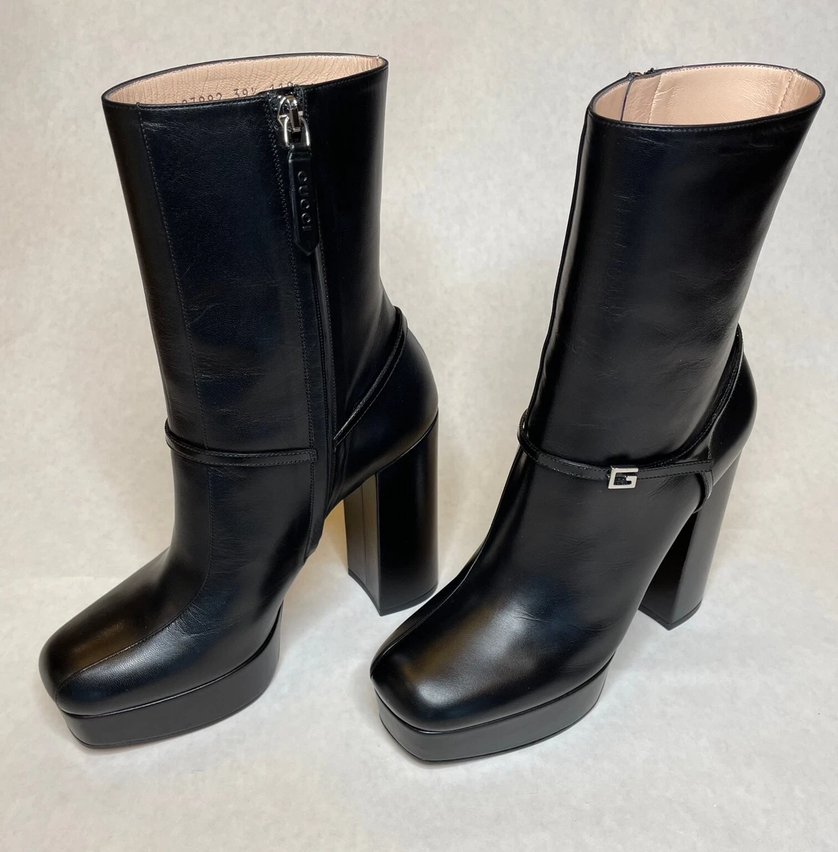 Gucci top platform booties