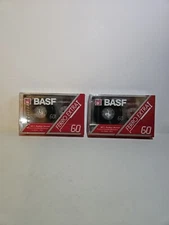 BASF Ferro Extra I 60 Blank Audio Cassettes Lot Of 2 NEW Sealed