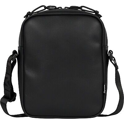 Supreme Leather Shoulder Bag FW23 Black Red 2colors Brand Supreme Leather Shoulder Bag FW23 Black Red 2colors Brand