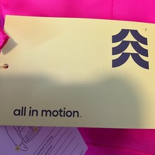 All In Motion Girls Coat Size Large 10/12 Pink Wind And Water Resistant