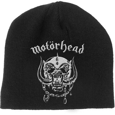 Motorhead Beanie Hat Warpig England Band Logo new Official Black Size One Size
