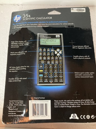HP 35S scientific calculator (Gebraucht) in Riaz für CHF 110 – mit