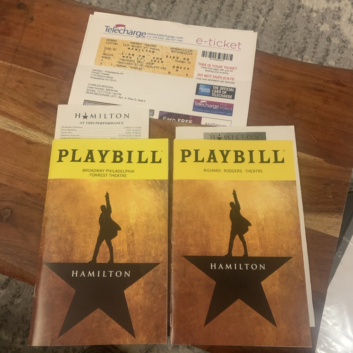 HAMILTON Jan 2018 Playbill! JAMES MONROE IGLEHART Mandy Gonzalez