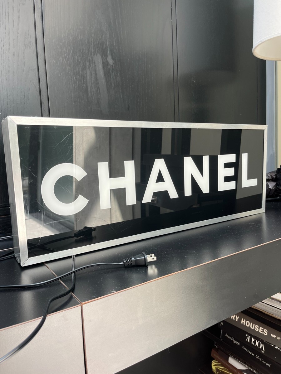 CHANEL Coco Chanel Store Fixtures Lighting Sign Advertising