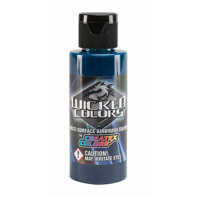  Createx Wicked Colors W058 Detail Blue Green 2oz. water-based airbrush paint