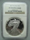 2017-W Proof American Silver Eagle NGC PF 70 Ultra Cameo
