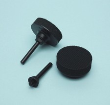 St&uuml;tzteller 50mm, soft, mit Klett und 6mm Schaft, f&uuml;r Schleif und Polierscheiben