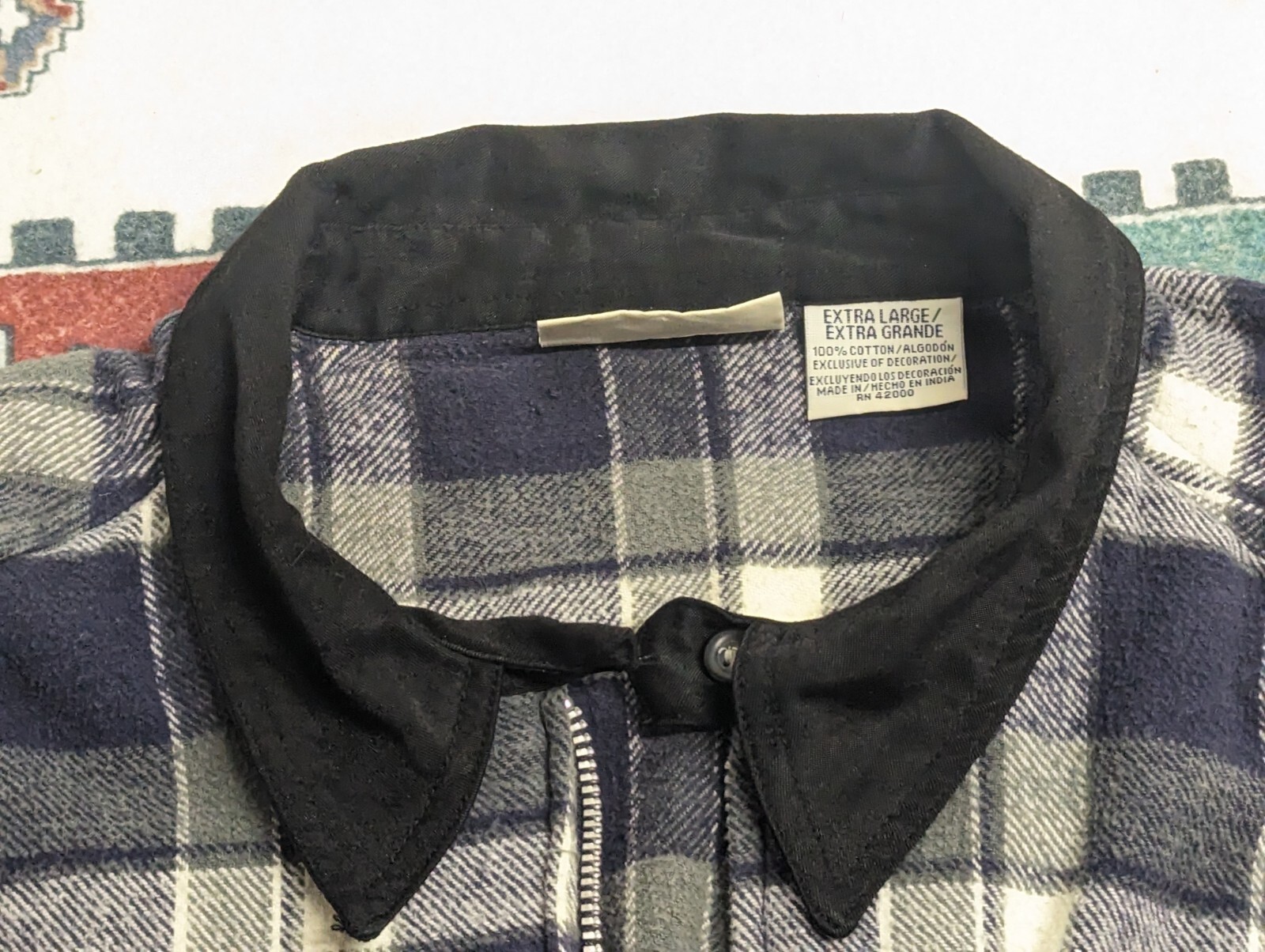 Basic Edition Full Zip Flannel Jacket Womens Size… - image 2