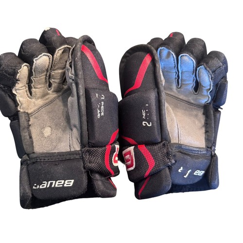 Bauer Supreme Ice Hockey Gloves Size Junior 10" or 25cm Kids Unisex NHL Used - Picture 3 of 4